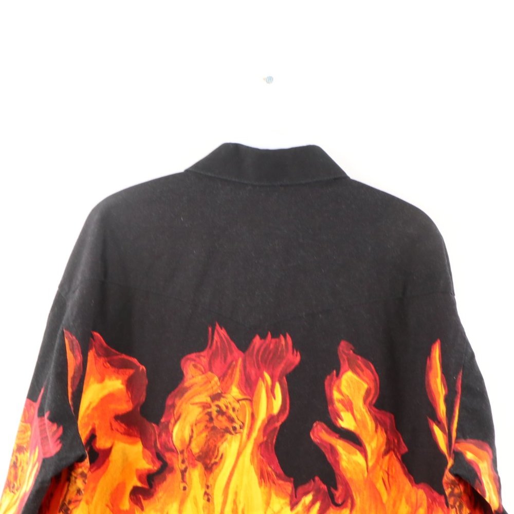 Vintage 100% Cotton Flames Shirt main image 1